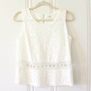 Charming Charlie Lace Cutout Top